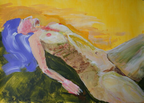 TIEFSCHLAF von Friedhelm Wolfrat, Malerei kaufen auf Singulart