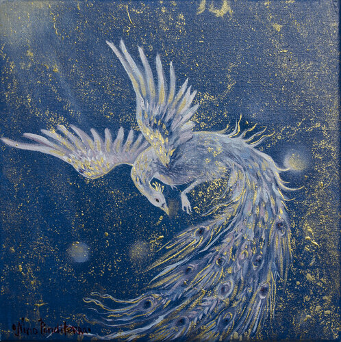 White Peacock by Ponditerra Nino, Painting for Sale on Singulart