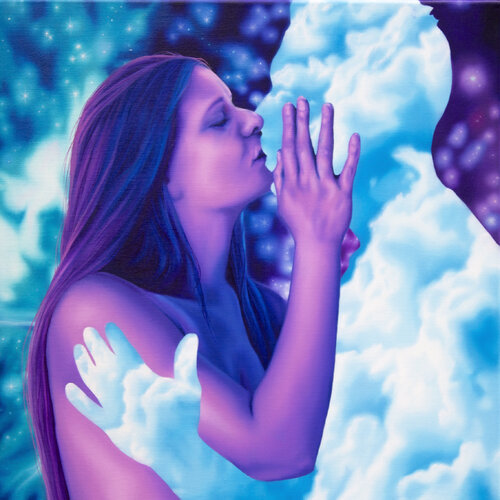 Cosmic inspiration par Morgan Bisoux, Peinture en vente sur Singulart