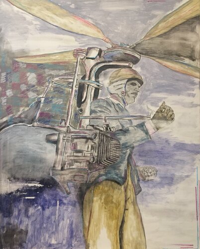 Comme un oiseau by David Mirac, Painting for Sale on Singulart