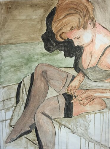 free woman by David Mirac, Painting for Sale on Singulart
