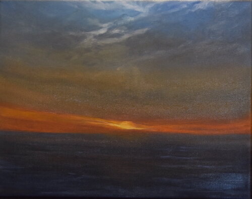 Day is breaking and hearts are too van Tamara Bettencourt, Schilderij te koop op Singulart