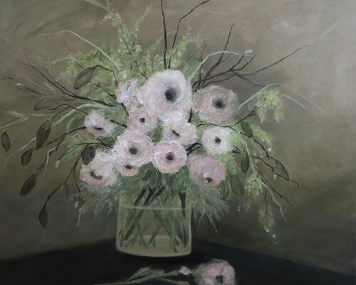 Rose Arrangement von Tamara Bettencourt, Malerei kaufen auf Singulart