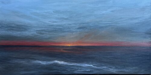 Sea at Twilight di Tamara Bettencourt, Pittura in vendita su Singulart