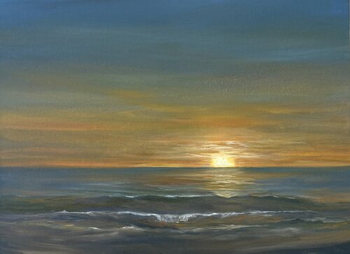 Autumn sunset von Tamara Bettencourt, Malerei kaufen auf Singulart