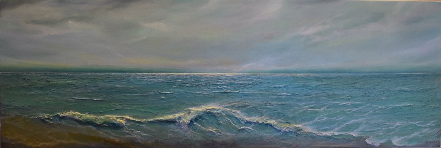 Looking to the Sea Tamara Bettencourt Originalgemälde zu verkaufen