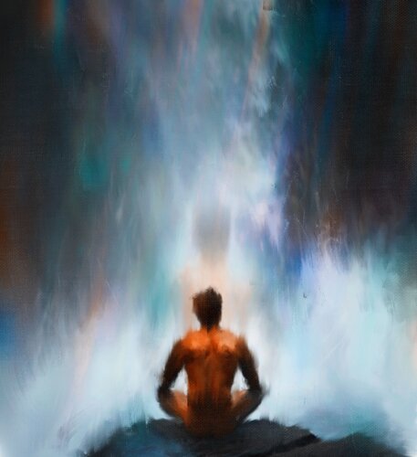 Realize in the cave di Giovanni Sanesi, Pittura in vendita su Singulart
