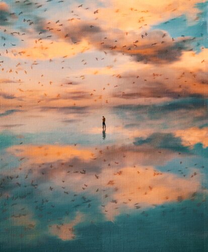 Paradise birds von Giovanni Sanesi, Malerei kaufen auf Singulart