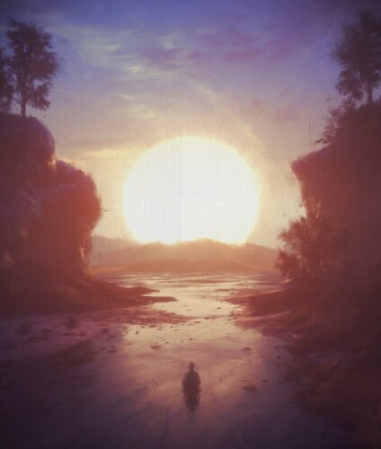 Great  Pawa van Giovanni Sanesi, Schilderij te koop op Singulart