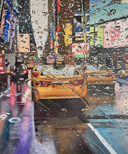 The Color of Rain di Michael Steinbrick, Pittura in vendita su Singulart