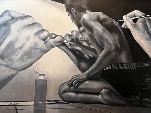 Hands of Snow van Michael Steinbrick, Schilderij te koop op Singulart