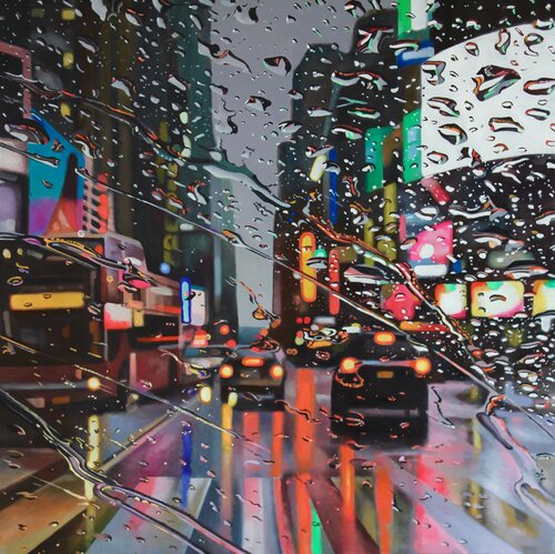 Crosstown Rains di Michael Steinbrick, Pittura in vendita su Singulart