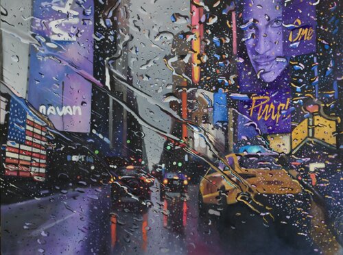 4 the Purple 1 by Michael Steinbrick, Painting for Sale on Singulart