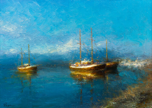 Evening di Dmitry Oleyn, Pittura in vendita su Singulart