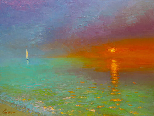 Sea dreams di Dmitry Oleyn, Pittura in vendita su Singulart