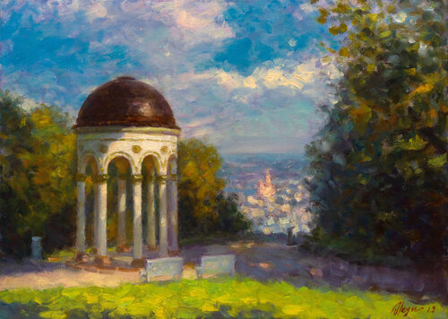 Monopteros Neroberg by Dmitry Oleyn, Painting for Sale on Singulart