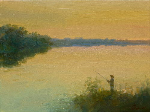 Evening di Dmitry Oleyn, Pittura in vendita su Singulart