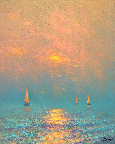 Sea par Dmitry Oleyn, Peinture en vente sur Singulart