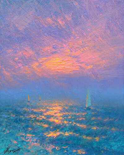 Sea par Dmitry Oleyn, Peinture en vente sur Singulart