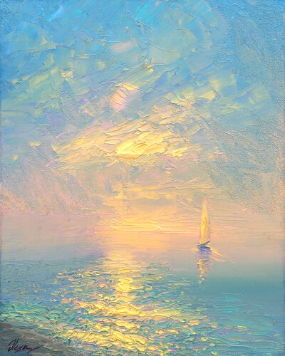 Evening par Dmitry Oleyn, Peinture en vente sur Singulart
