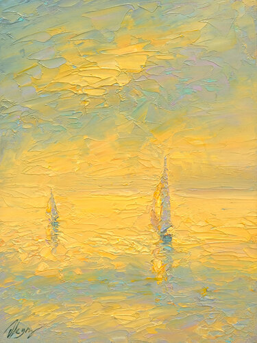 Evening di Dmitry Oleyn, Pittura in vendita su Singulart