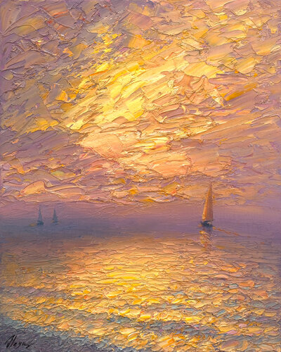 Sea par Dmitry Oleyn, Peinture en vente sur Singulart