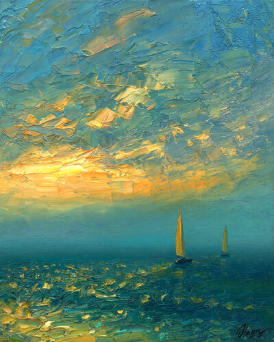 Sea by Dmitry Oleyn, 油畫 for Sale on Singulart