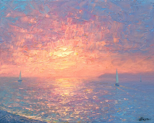 Sea par Dmitry Oleyn, Peinture en vente sur Singulart