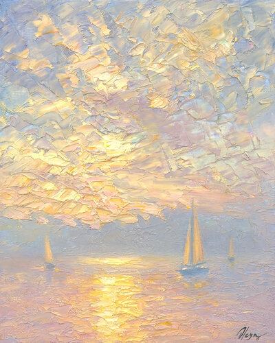Sea par Dmitry Oleyn, Peinture en vente sur Singulart