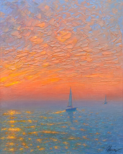Sea par Dmitry Oleyn, Peinture en vente sur Singulart