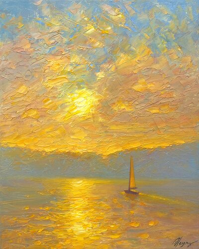 Sea par Dmitry Oleyn, Peinture en vente sur Singulart