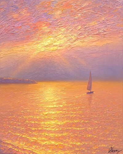 Sea par Dmitry Oleyn, Peinture en vente sur Singulart