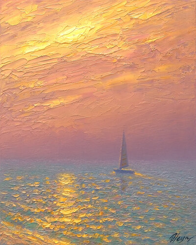 Seascape par Dmitry Oleyn, Peinture en vente sur Singulart