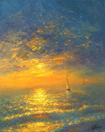 Sea par Dmitry Oleyn, Peinture en vente sur Singulart