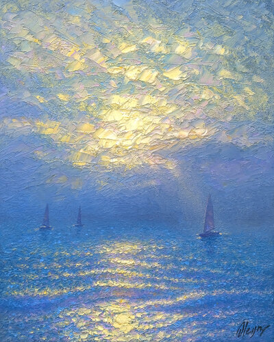 Seascape par Dmitry Oleyn, Peinture en vente sur Singulart
