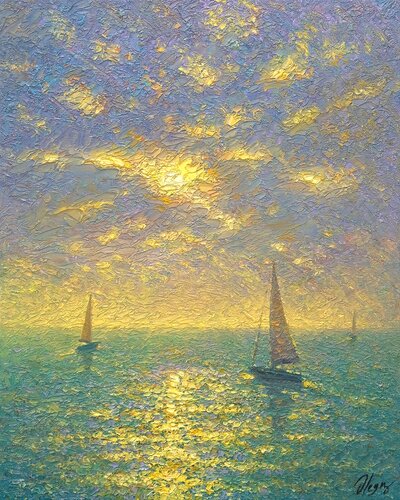 Sea par Dmitry Oleyn, Peinture en vente sur Singulart