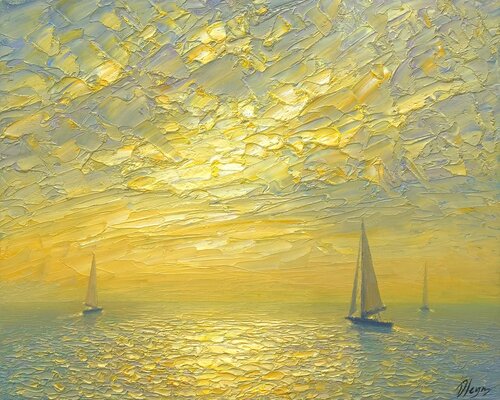 Sea par Dmitry Oleyn, Peinture en vente sur Singulart