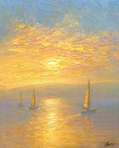 Sea di Dmitry Oleyn, Pittura in vendita su Singulart