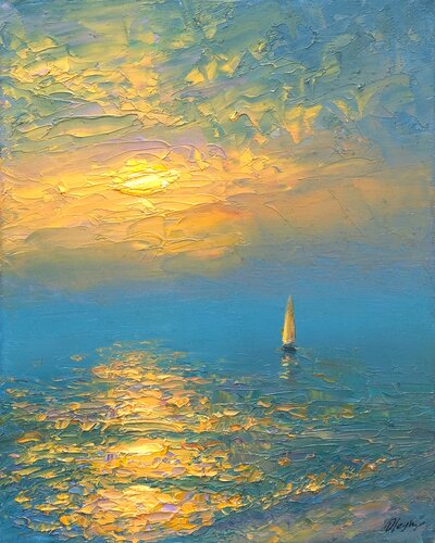 Evening di Dmitry Oleyn, Pittura in vendita su Singulart
