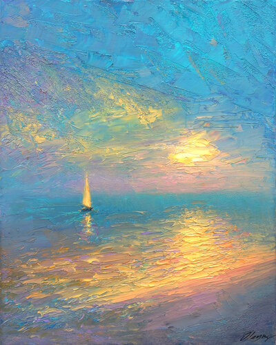 Evening di Dmitry Oleyn, Pittura in vendita su Singulart