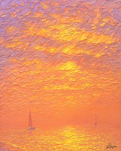 Sea par Dmitry Oleyn, Peinture en vente sur Singulart