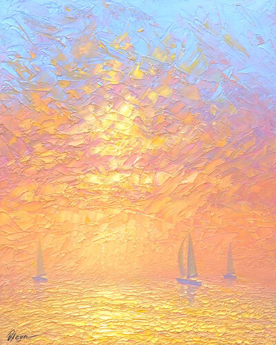 Ukrainian sea di Dmitry Oleyn, Pittura in vendita su Singulart