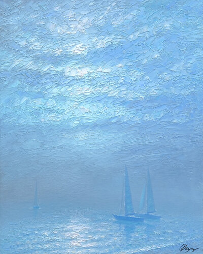 Fog of the past de Dmitry Oleyn, Pintura a la venta en Singulart
