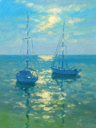 Evening par Dmitry Oleyn, Peinture en vente sur Singulart