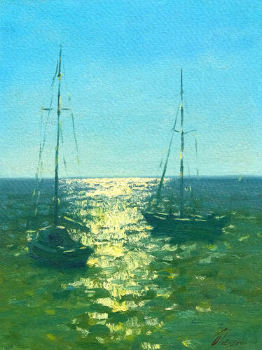 Evening van Dmitry Oleyn, Schilderij te koop op Singulart