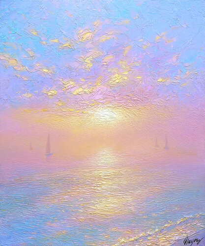 Sunrise par Dmitry Oleyn, Peinture en vente sur Singulart