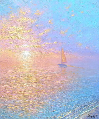 Sunrise di Dmitry Oleyn, Pittura in vendita su Singulart