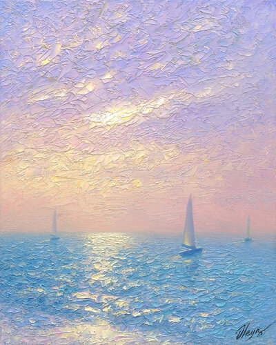Seascape van Dmitry Oleyn, Schilderij te koop op Singulart