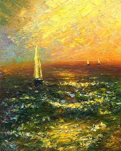 Sea par Dmitry Oleyn, Peinture en vente sur Singulart