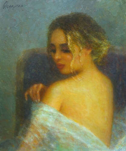 Waiting by Dmitry Oleyn, 회화 for Sale on Singulart